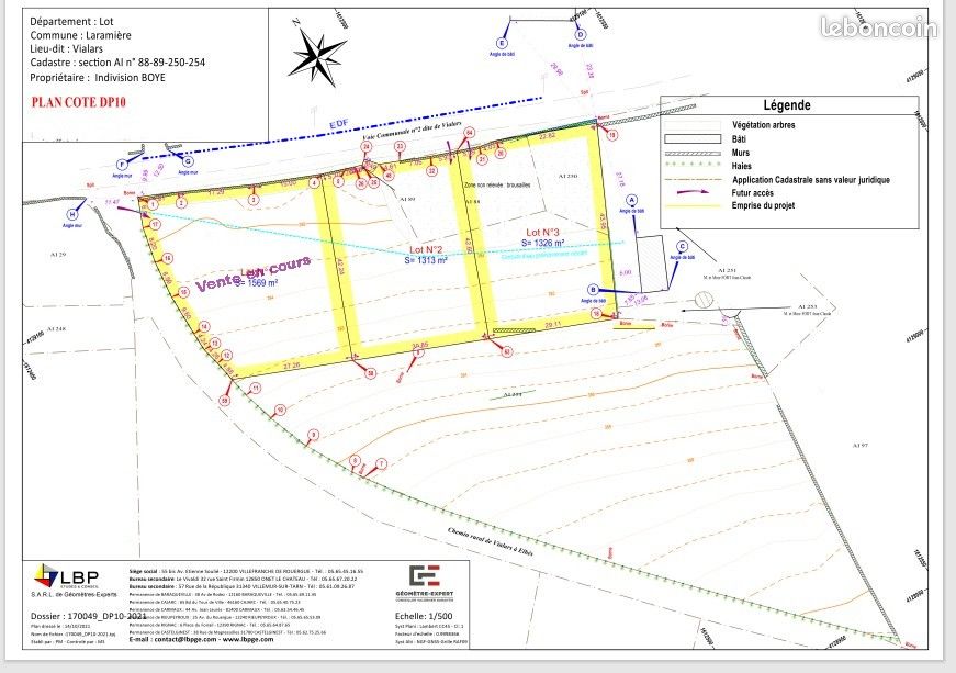 Terrain constructible · à Laramière · 15 750 €