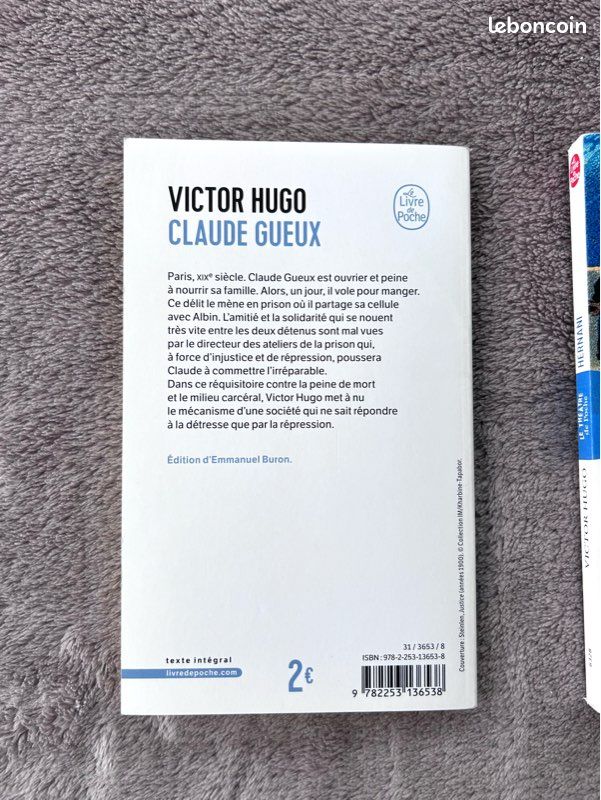 Livres poche « Hermani » et « Claude Gueux » de Victor Hugo (image 5)