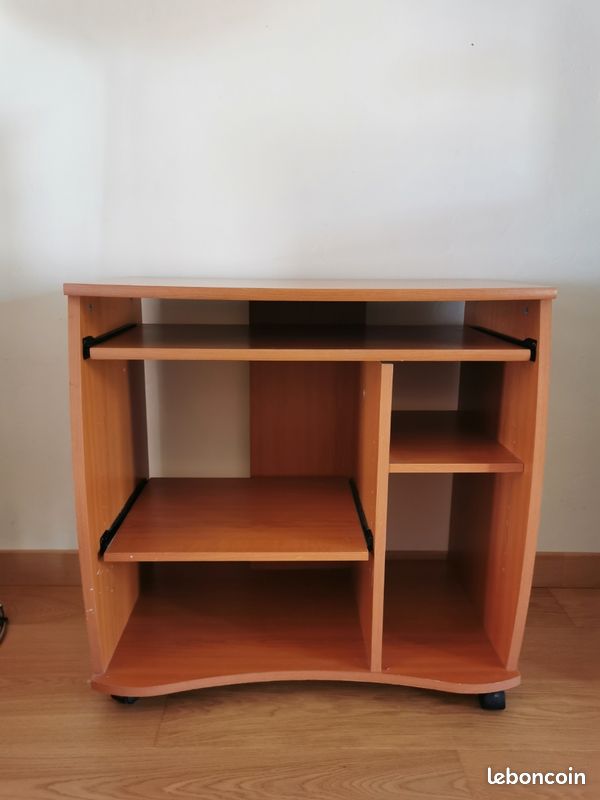 Bureau d'ordinateur bois TBE (image 1)