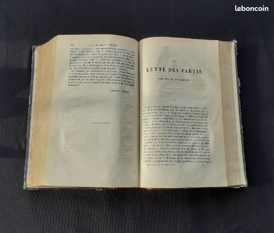 Livre " Revue du monde catholique " de 1878 (image 7)