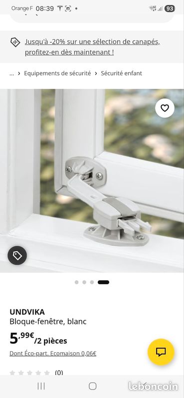 Bloque fenêtre ikea Undvika (image 2)