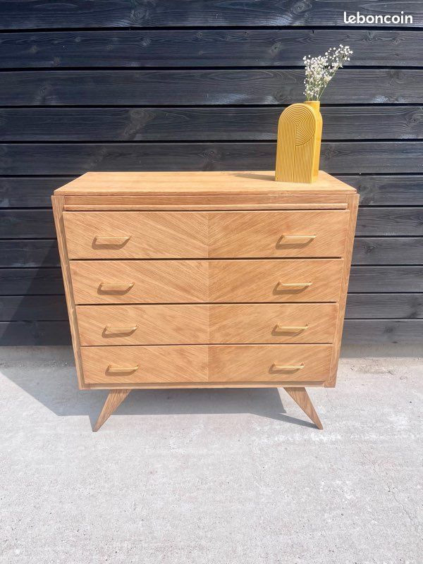 Commode vintage pieds compas (image 7)