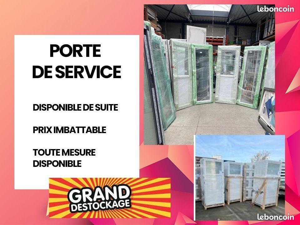 Porte de service PVC ‌⁪‌⁬‌⁬⁭⁫⁢‍‌⁮‍⁠‍ (image 1)