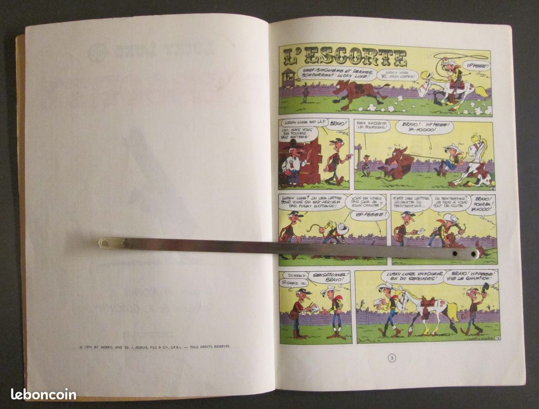 LUCKY LUKE N°28 - " L'escorte " - Bon état - Janvier 1970 (image 3)