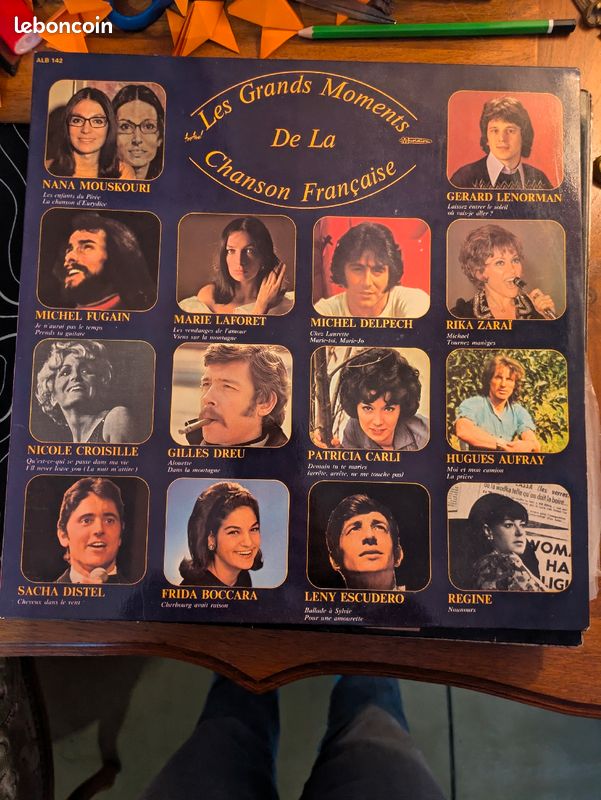 Les grands moments de la chanson française vinyle 33 tours (image 1)