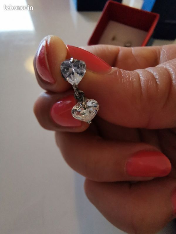 10 X Superbe Cristal Boucles Ruban Argent Diamante Ornements