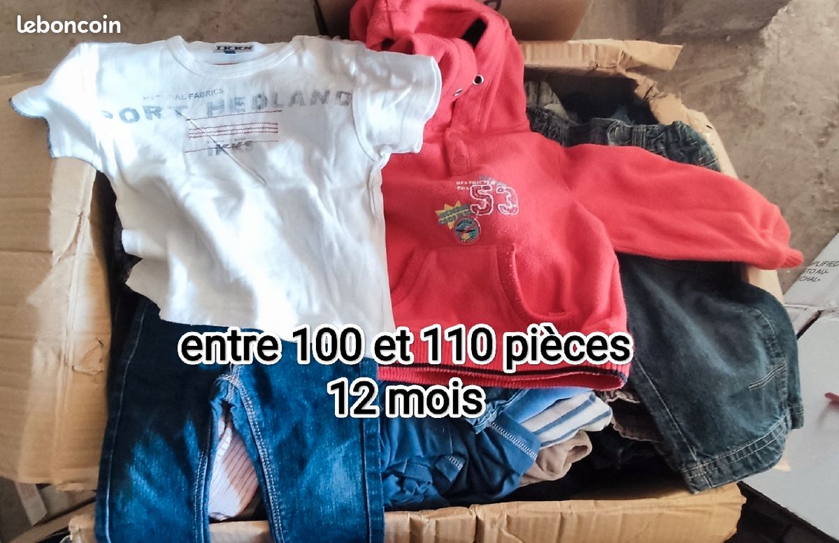 Lot de vêtements du 1 mois au 4/5 ans (image 2)