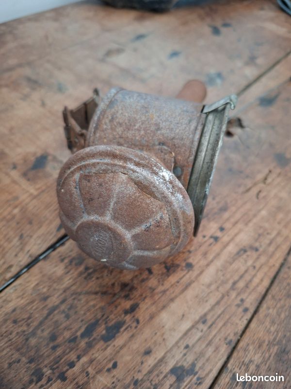 Lanterne de vélo ancienne à bougie (Années 1900) - Collection / Déco (image 2)