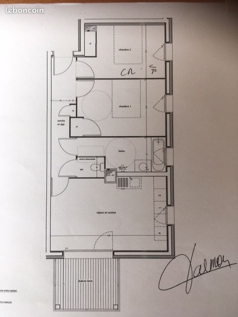 Appartement 3 pièces 57 m² · à Grenoble · 57 m² · 1 050 €/mois
