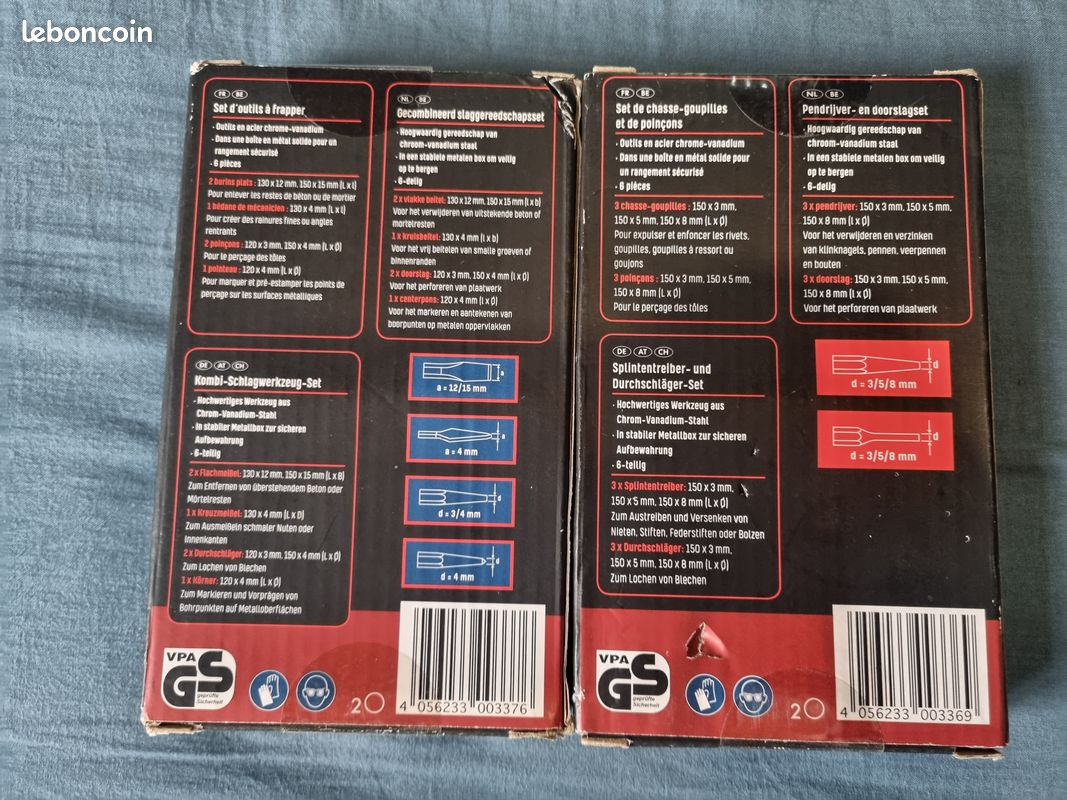 Jeu de burins et poinçons 16 mcx (73107