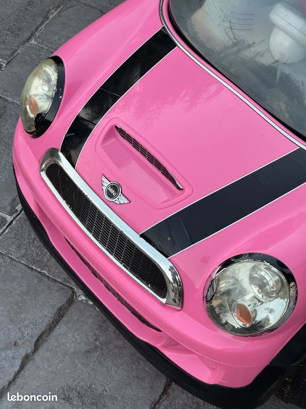 Voiture électrique Mini Cooper Rose (image 15)