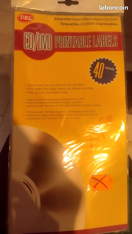CD DVD etiquettes imprimable (image 1)