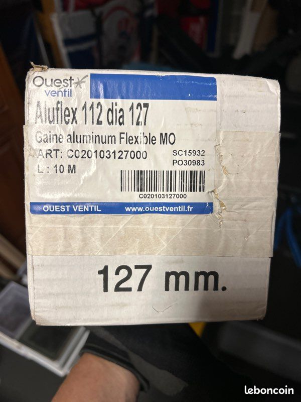 Deux gaine aluminium aluflex diamètre 127mm (image 1)