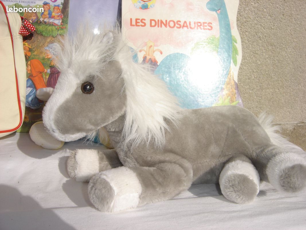 Joli CHEVAL Doudou peluche 40 cm EN TBE - zip45 (image 1)