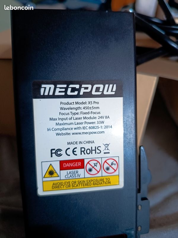 Tête laser 33w diode mecpow (image 1)