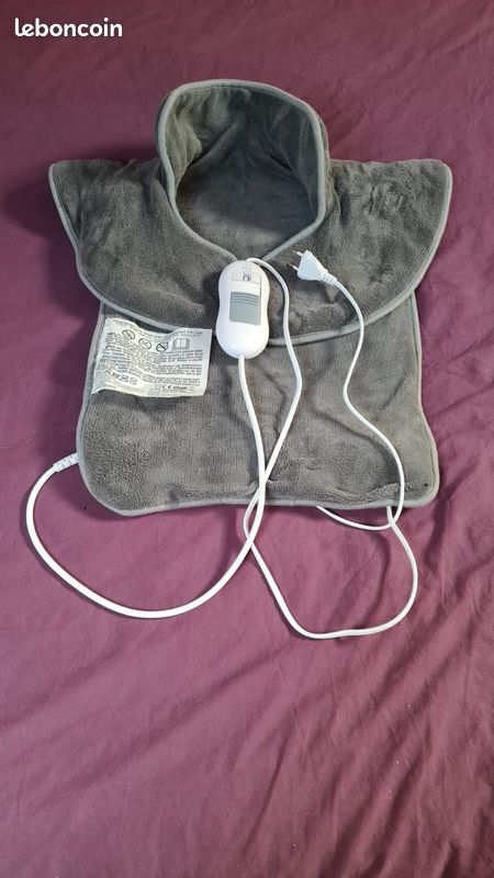 Chauffe épaule électrique - Nature & Découverte + masseur pied 5 rouleaux bois (image 1)