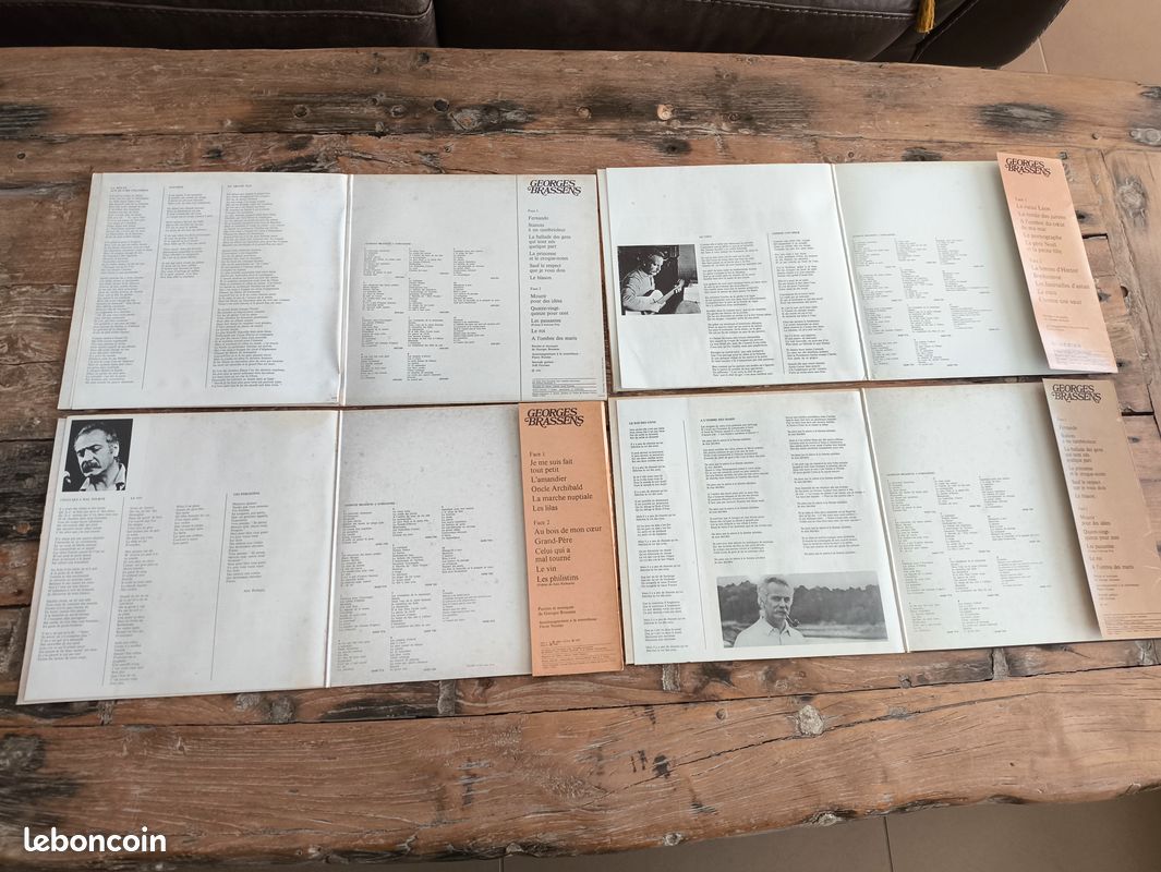 Quatre 33 tours Georges Brassens (image 2)