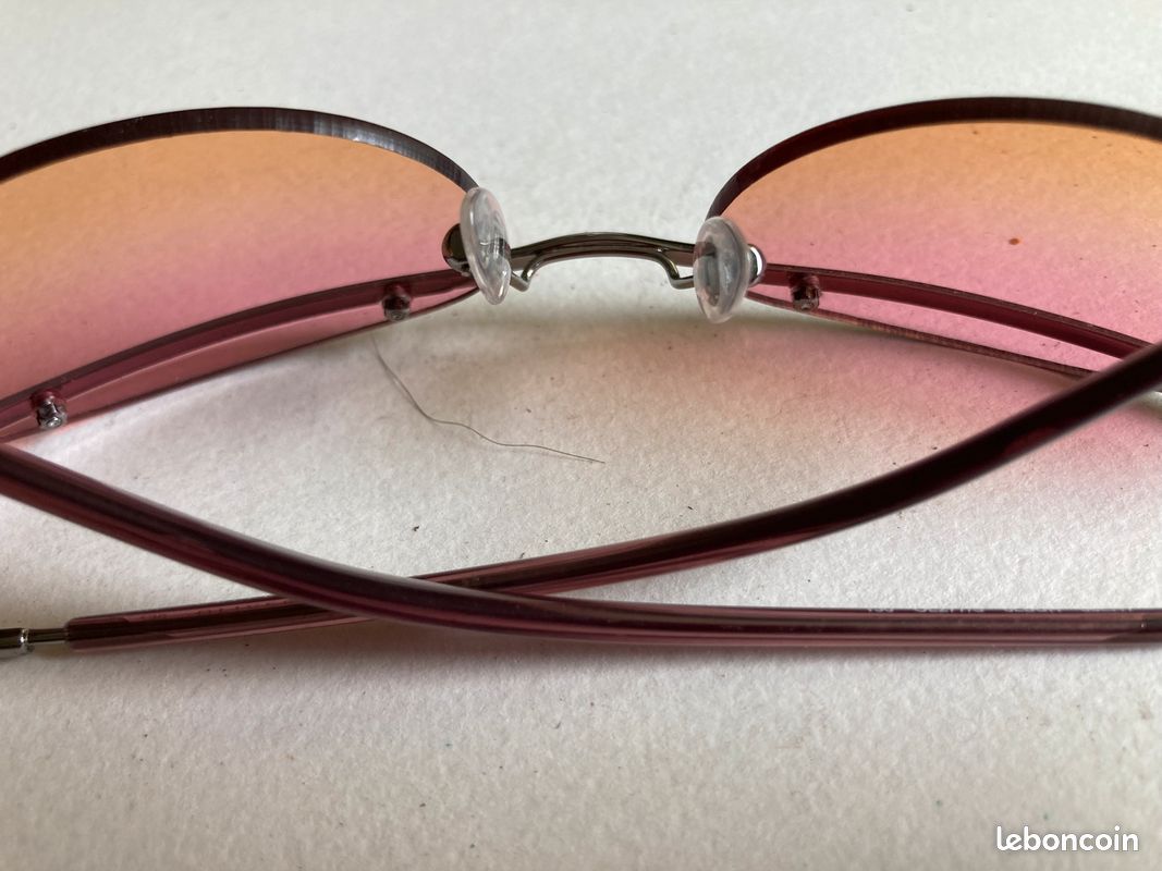 Paire de lunettes de soleil orange et rose de la marque OLIVER - neuve (image 4)