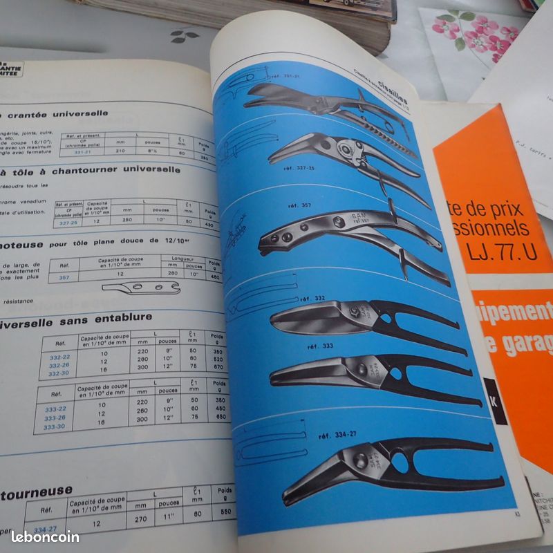 Anciens catalogues outillage SAM - Collection