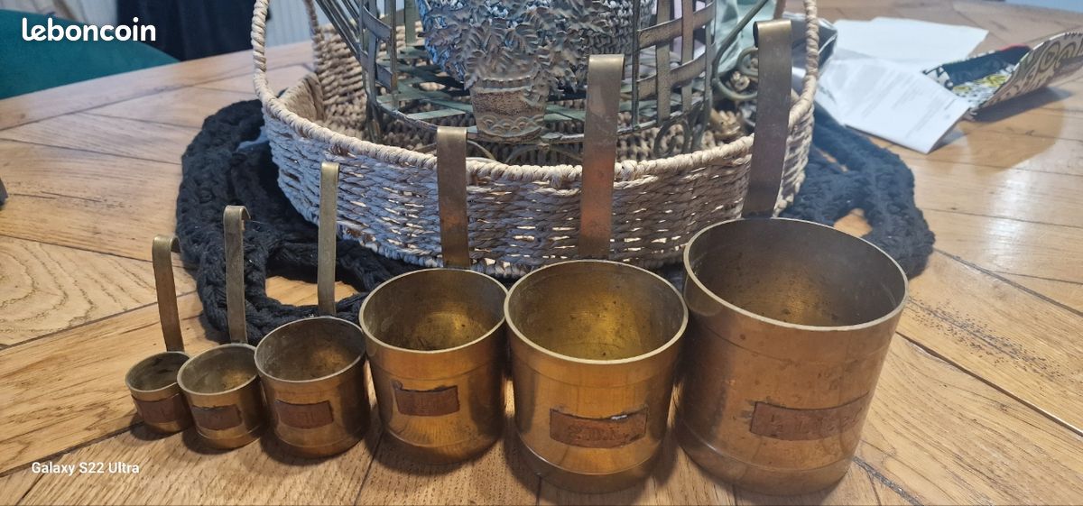 Lot de 6 pots avec anses en cuivre (image 1)