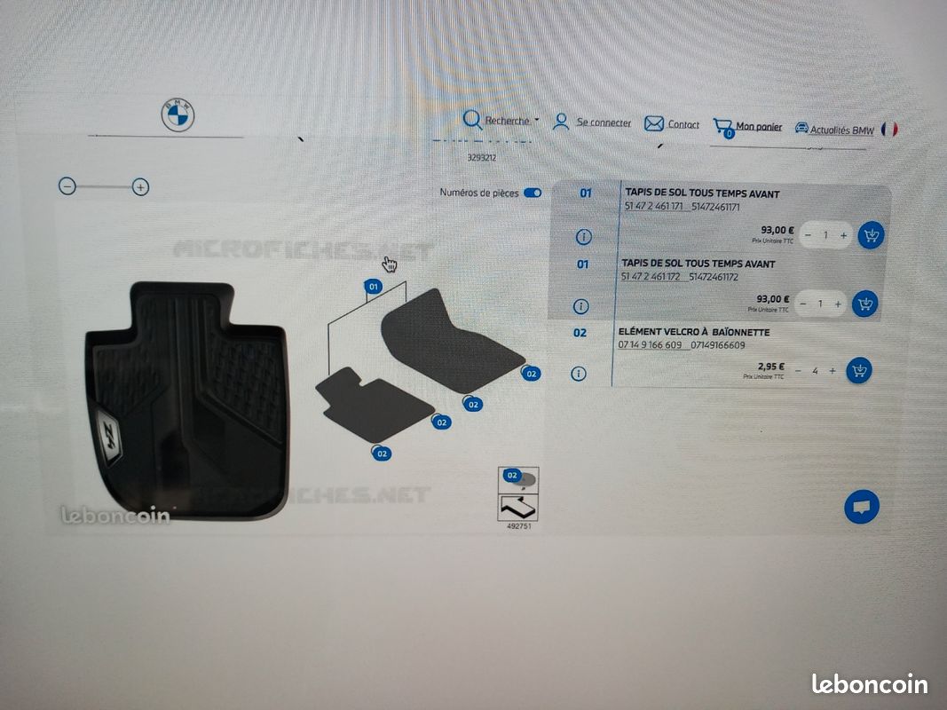 2 tapis de sol tous temps pour BMW Z4 G29 (image 3)