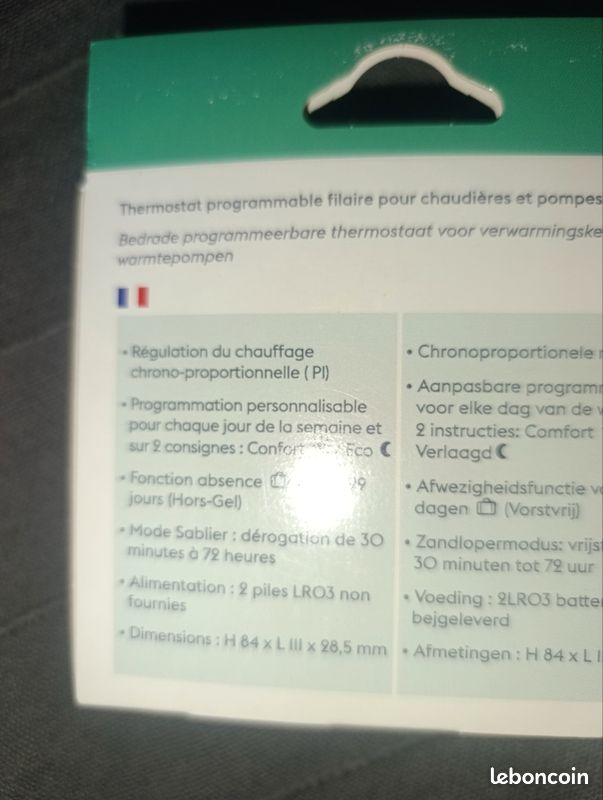 Delta dore deltia 8.00 thermostat programmable (image 3)