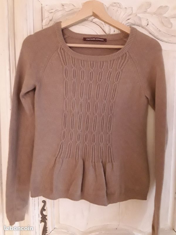 Pull comptoir des cotonniers camel, taille XS (image 1)