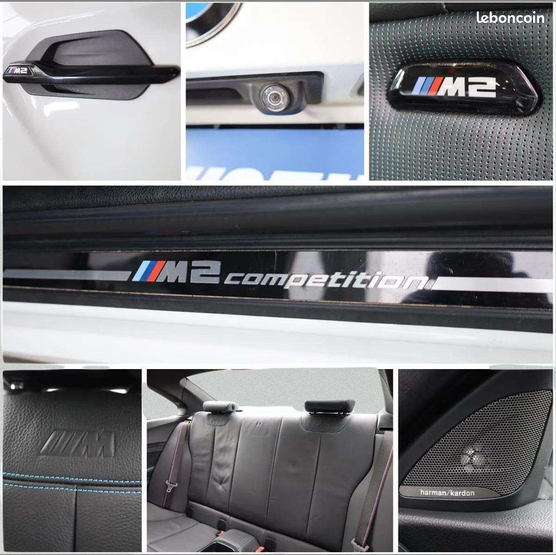 BMW M2 COMPETITION 3.0 411 ch * Boîte Manuelle * Harman Kardon * CarPlay * Sièges M Sport * LED Adaptatifs (image 10)