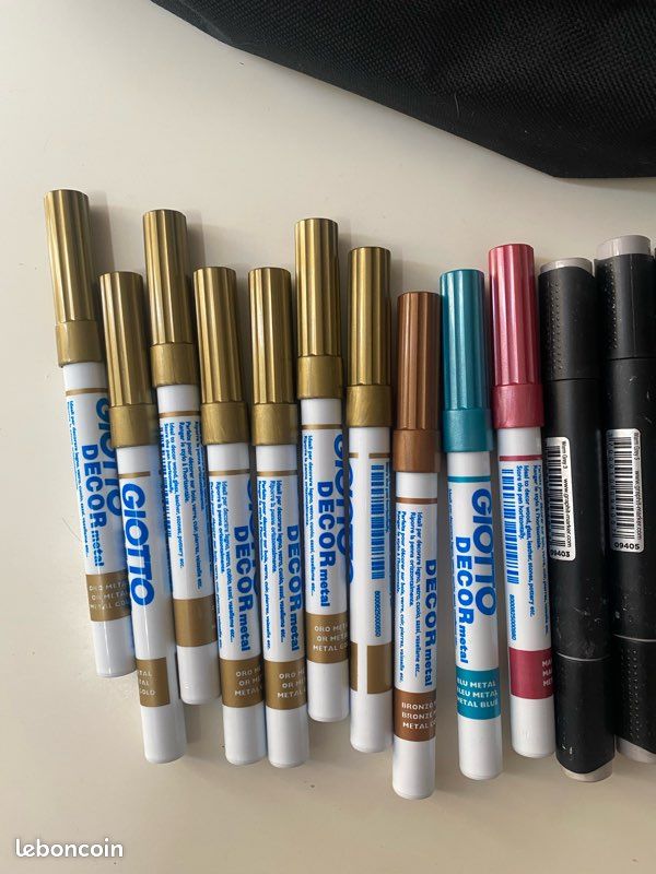 Lot de 30 marqueurs à alcool (Promarker, Graph’it) + Giotto métallisés (image 6)