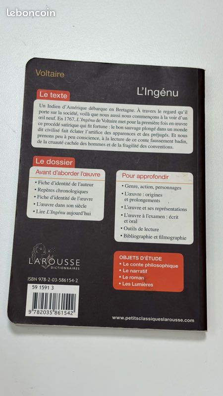 📚L’ingénu de Voltaire Très bon état (image 3)