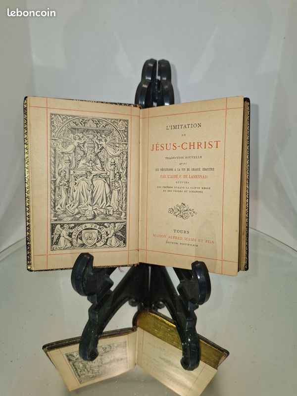 L’Imitation de Jésus-Christ – 1904 – Reliure cuir – Maison Alfred Mame (image 8)