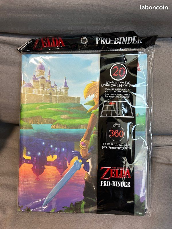 zelda card binder Legend of Zelda A Link Between Worlds 9-Pocket Pro Binder