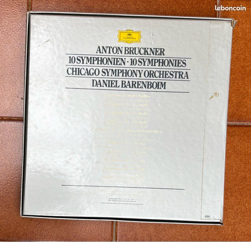 Coffret de 12disques 33 tours BRACKNER (image 2)
