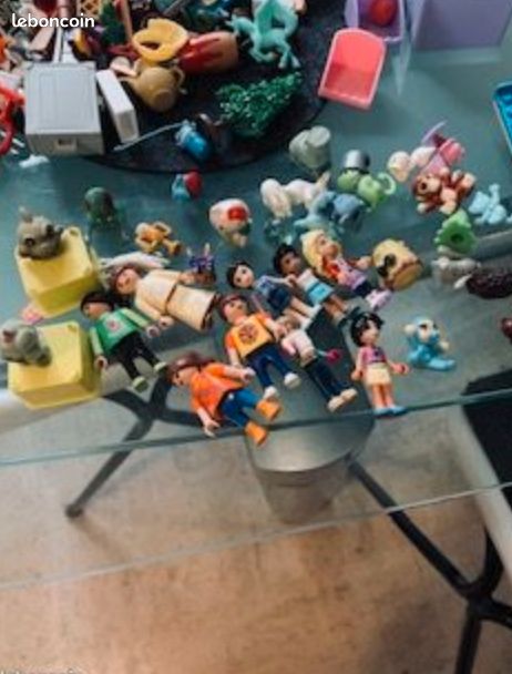 Gros Lot Playmobil – Accessoires, Hélicoptères, Zoo – Vintage – Occasion