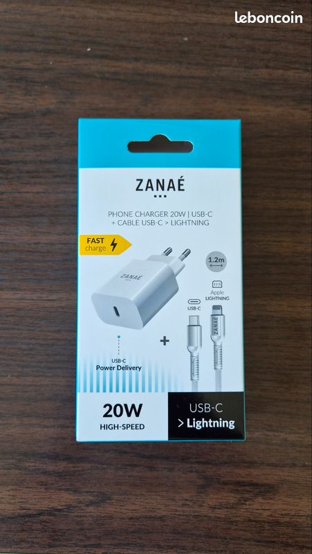Chargeur lightning 20W (image 1)