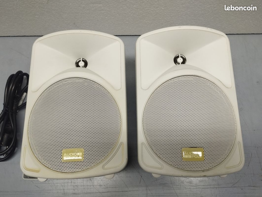 2 Caches Haut-parleur Maille Métallique 6,5 Pouces - Blanc | Protection Déco Enceinte