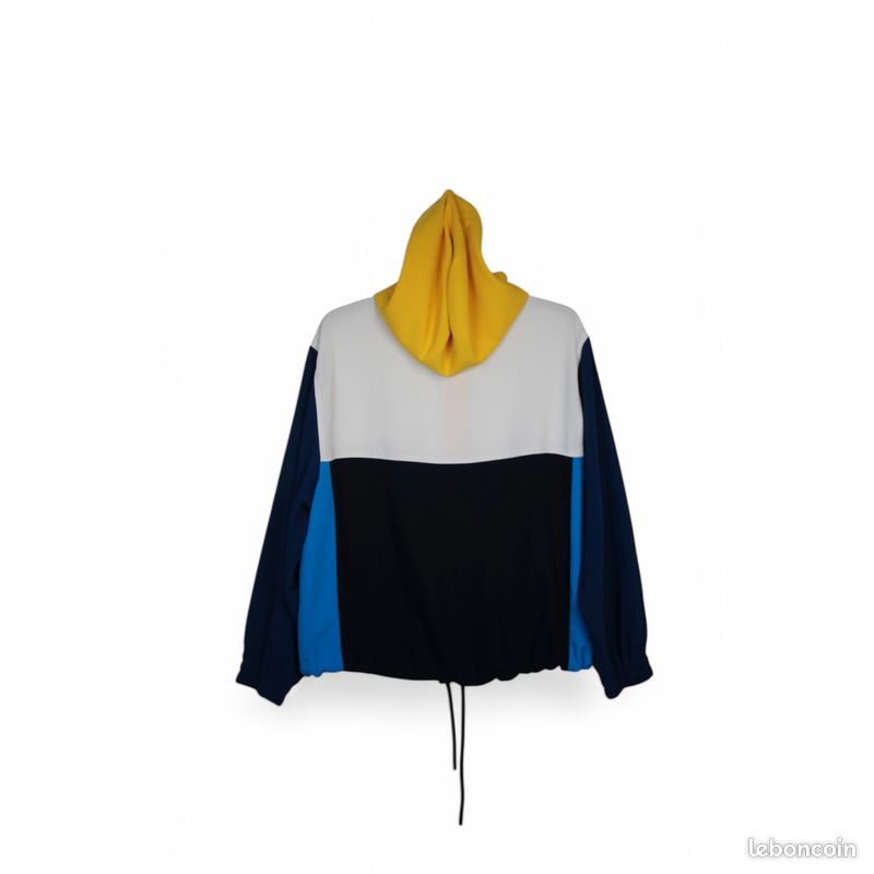 Sweat à capuche S 36 Lacoste Bleu et jaune Vêtements
