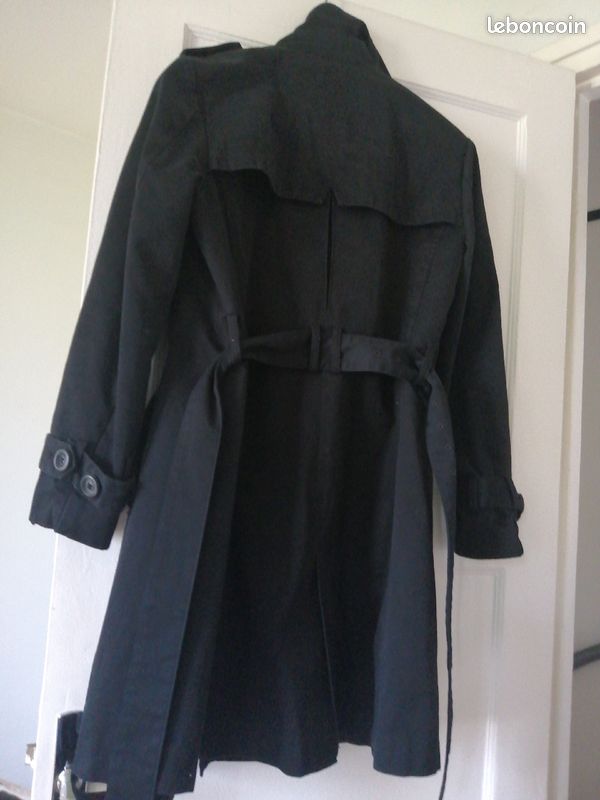Imperméable noir. Taille 38 marqué monoprix autreton (image 3)