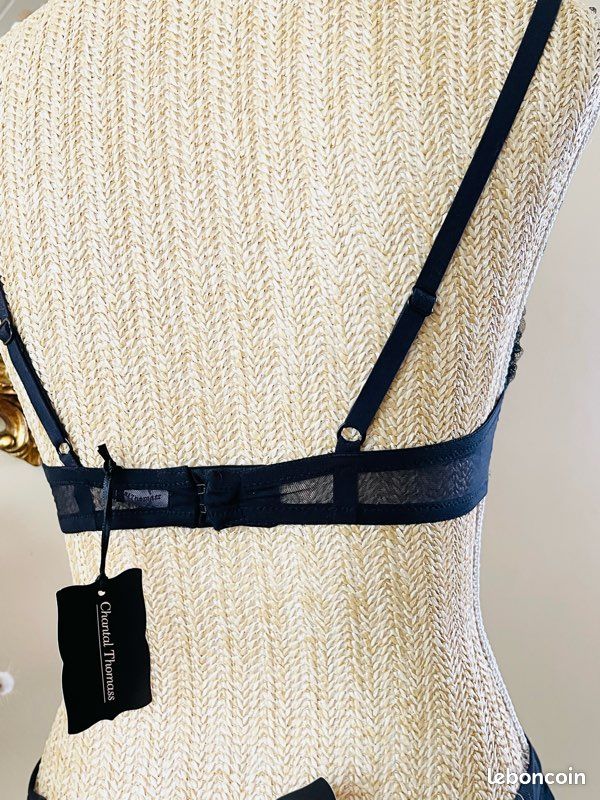 Soutien-gorge Chantal Thomass 'Frivole' - Taille 90B, Corbeille, Imprimé Pois, Neuf Avec étiquettes