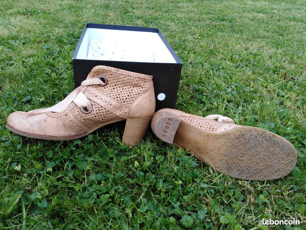 Chaussures escarpins vieux rose (image 2)