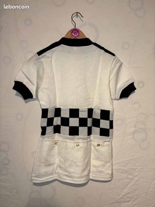 Maillot Cycliste Vintage C.C.V VITRE Années 70 - Logo Brodé, Tricots Du Rocher, Taille M