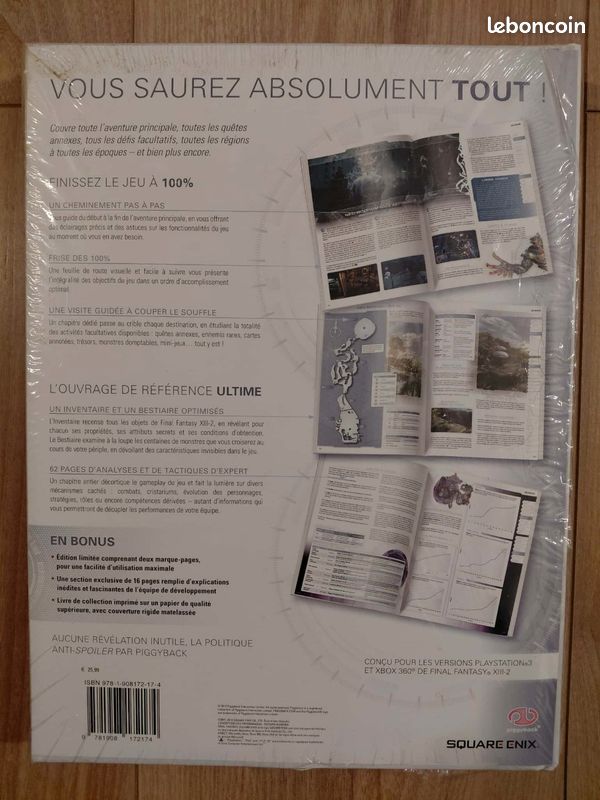 Guide officiel Final Fantasy XIII edition collector neuf sous blister