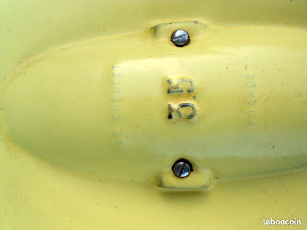 Cocotte en fonte vintage Le Creuset Raymond Loewy France années 50 60 70 (image 7)