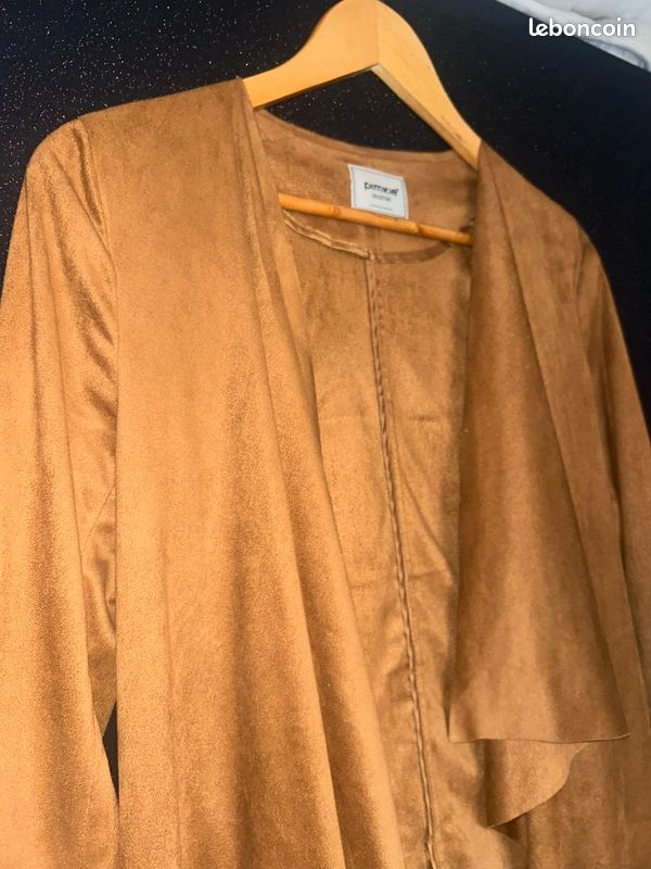 Veste suédine marron Pimkie S Vêtements