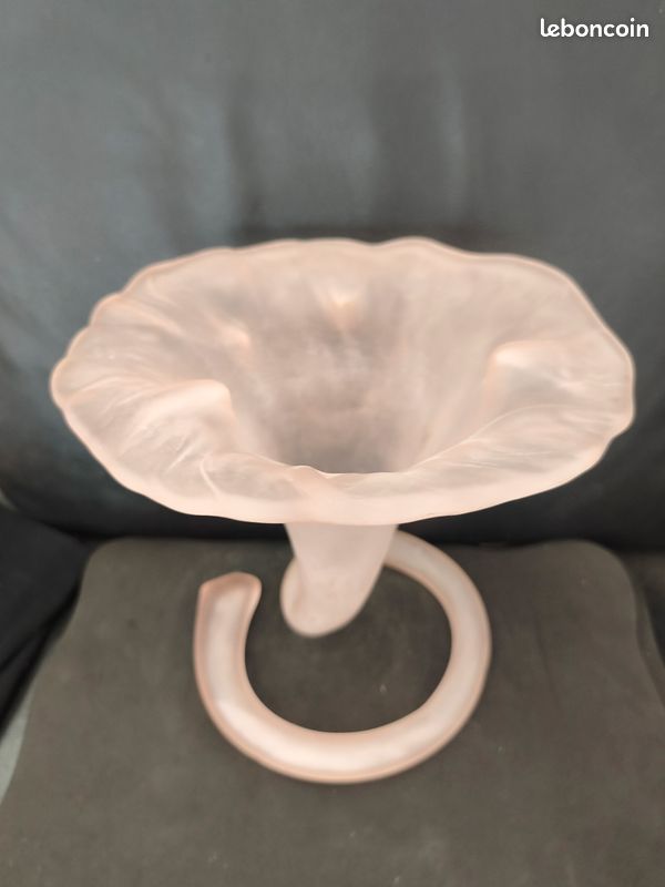 Vase Vintage en Verre Givré des années 1970 (image 14)