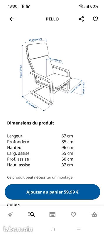 Fauteuil - Pello IKEA (image 5)