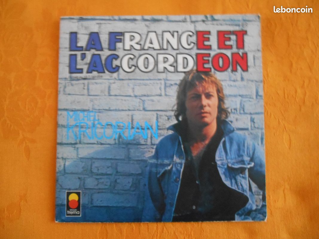 45T - Michel Kricorian "Entre Brel et Ferré "- (image 1)