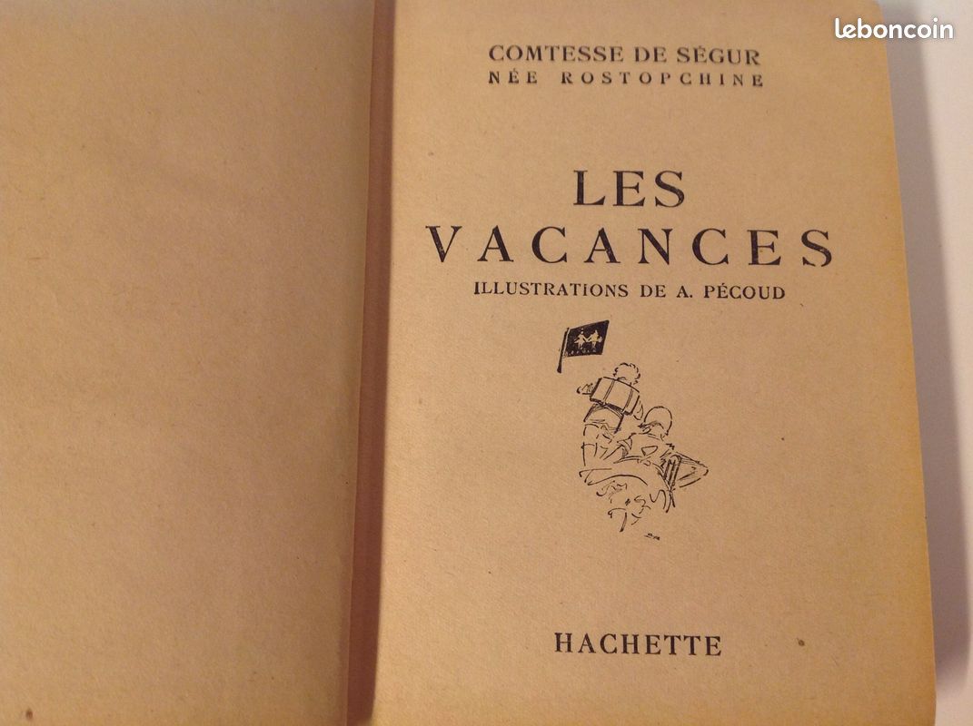 Les vacances comtesse de SÉGUR livre ancien (image 2)