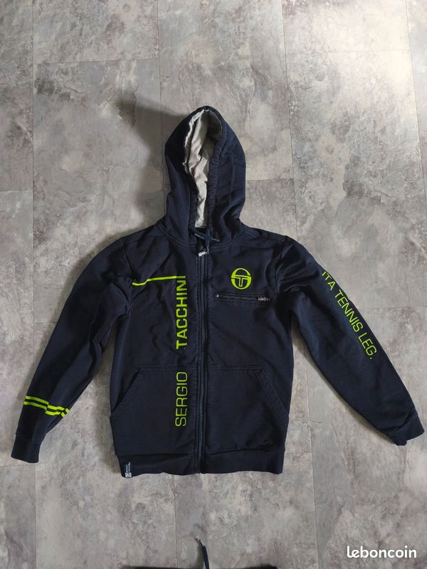 Survêtement bleu marine Sergio Tacchini taille 10 ans (image 3)