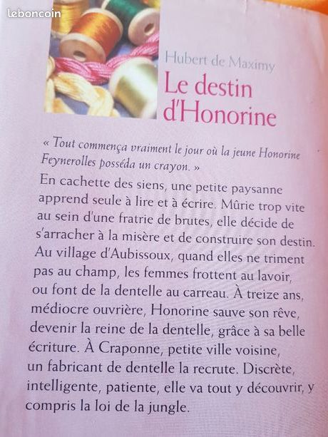 Le destin d'Honorine / Hubert de Maximy (image 2)